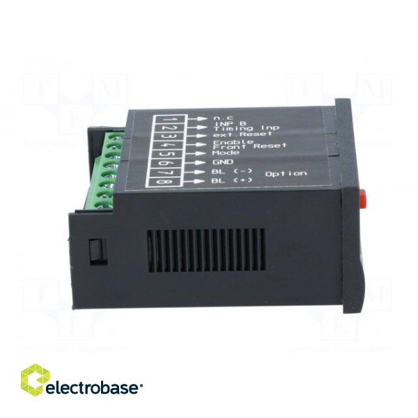 Counter: electronical | LCD | working time | Body dim: 48x24x48mm фото 7