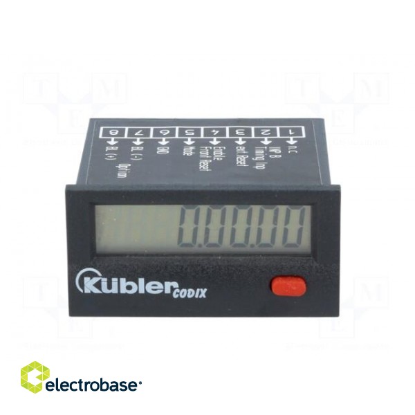Counter: electronical | working time | LCD | Body dim: 48x24x48mm image 9