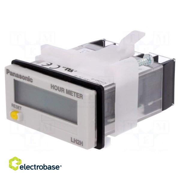 Counter: electronical | working time | LCD | Body dim: 24x48x59.4mm image 1