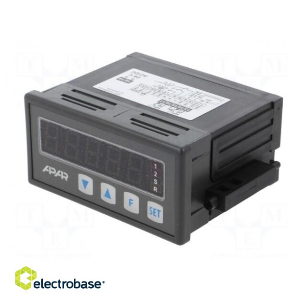 Counter: electronical | 5-digit LED | pulses/flow | SPDT | 24VDC фото 2