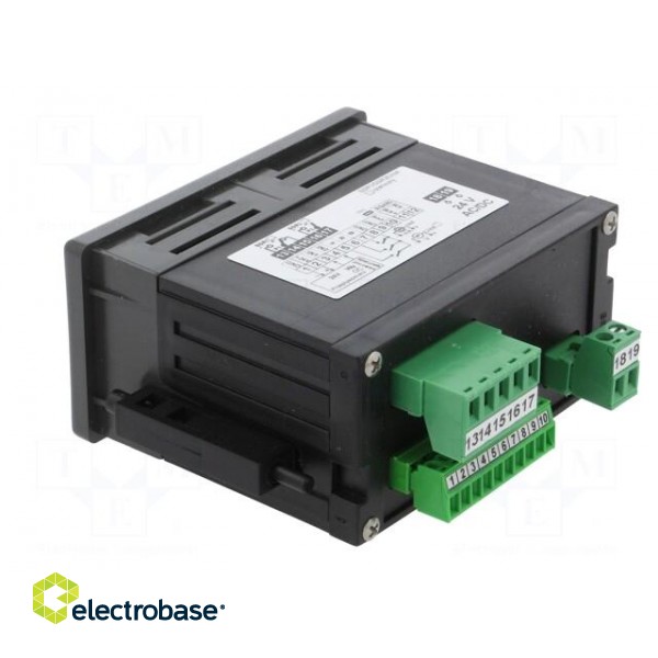 Counter: electronical | 5-digit LED | pulses/flow | SPDT | 24VDC paveikslėlis 4