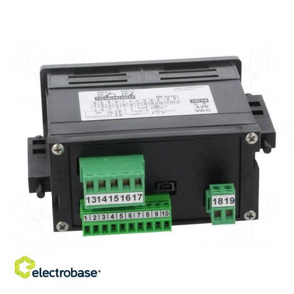Counter: electronical | 5-digit LED | pulses/flow | SPDT | 230VAC paveikslėlis 5