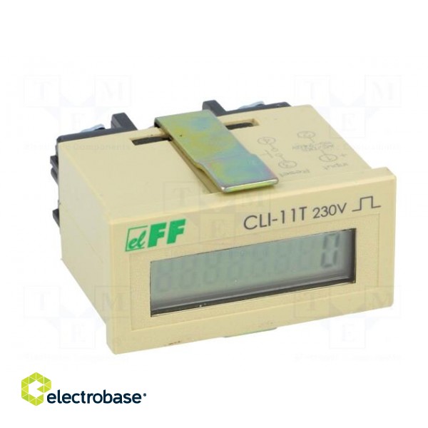 Counter: electronical | LCD | pulses | 0÷999999 | IP20 | IN 1: voltage фото 9