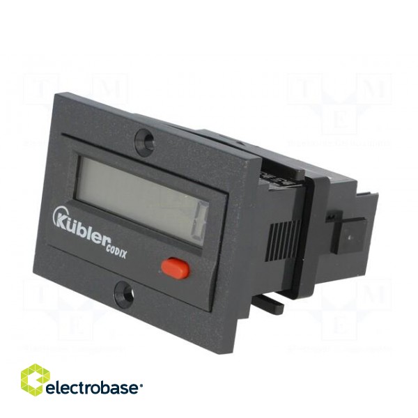 Counter: electronical | LCD | pulses | 99999999 | IP65 | IN 1: contact фото 2
