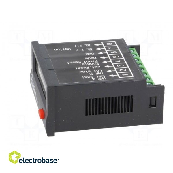 Counter: electronical | LCD | pulses | 99999999 | IP65 | IN 1: voltage image 3
