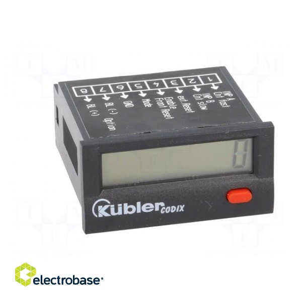 Counter: electronical | LCD | pulses | 99999999 | IP65 | IN 1: voltage image 9