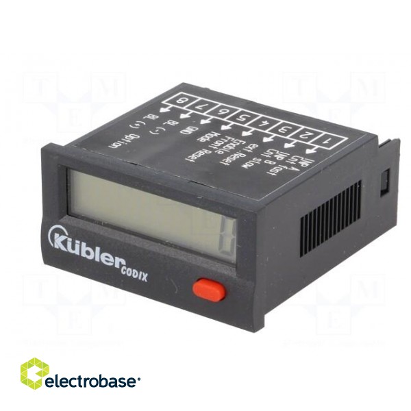 Counter: electronical | LCD | pulses | 99999999 | IP65 | IN 1: voltage image 2