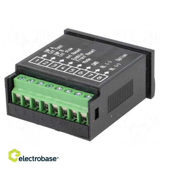 Counter: electronical | LCD | pulses | 99999999 | IP65 | IN 1: voltage image 6