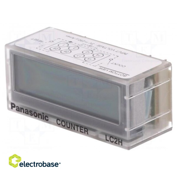 Counter: electronical | LCD | pulses | 99999999 | IP66 | IN 1: contact image 1
