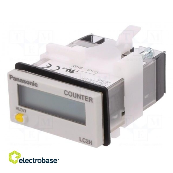 Counter: electronical | LCD | pulses | 99999999 | IP66 | IN 1: 4,5÷30VDC image 1