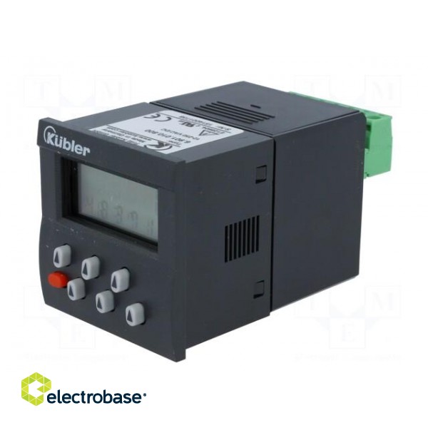 Counter: electronical | LCD | pulses | 999999 | 250VAC/2A | IP65 image 2