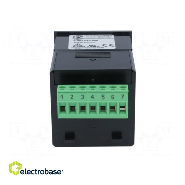 Counter: electronical | LCD | pulses | 999999 | 250VAC/2A | IP65 image 5