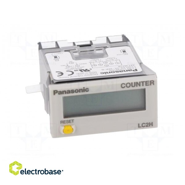 Counter: electronical | LCD | pulses | 99999999 | IP66 | on panel image 9