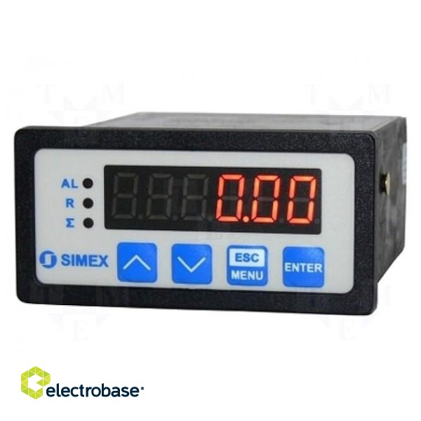 Counter: electronical | LED | flow | 0÷999999 | Resetting: electrical