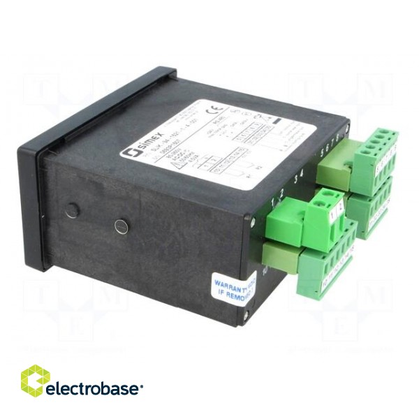 Counter: electronical | LED | pulses | -99999÷999999 | supply | IP64 paveikslėlis 4