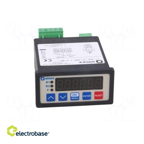 Counter: electronical | LED | pulses | 999999 | supply | IP65 | 85÷260VDC image 10