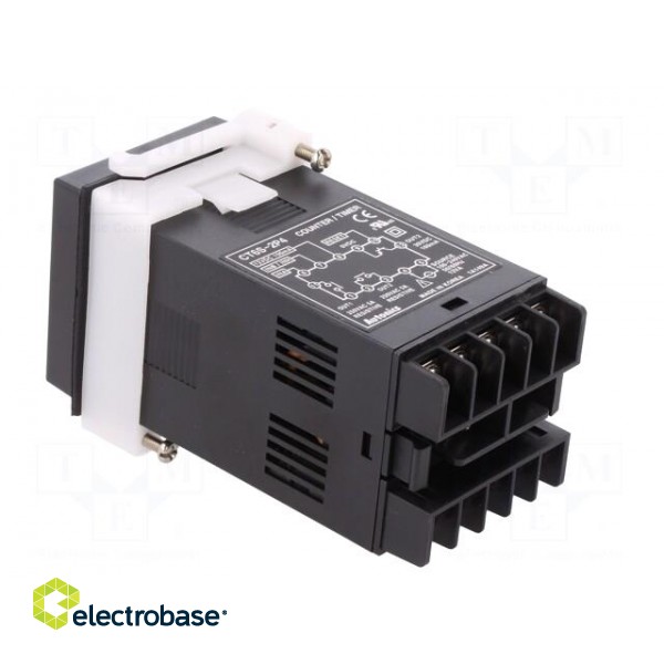 Counter: electronical | LED x2 | time/pulses | SPST | IN 1: NPN,PNP фото 4