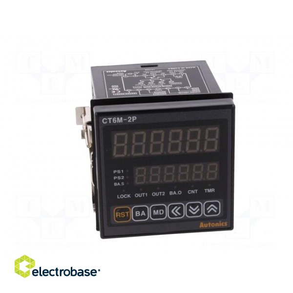 Counter: electronical | LED x2 | time/pulses | SPST | IN 1: NPN,PNP image 9