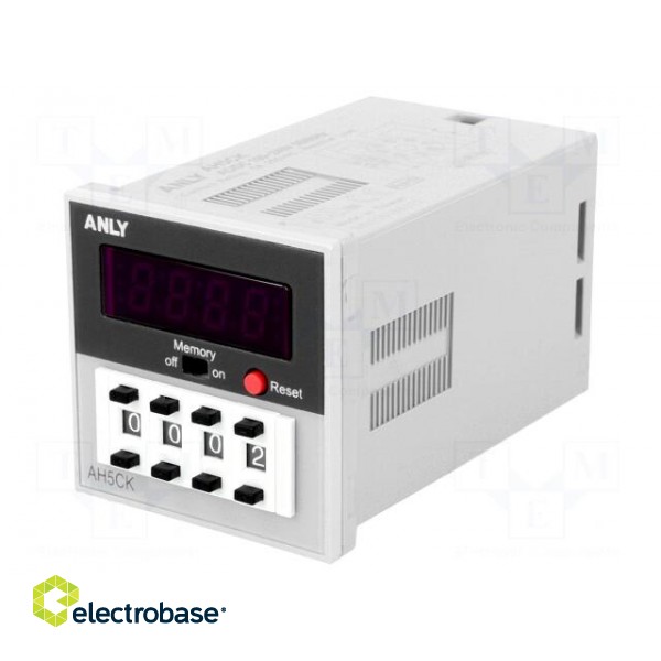 Counter: electronical | LED,mechanical indicator | pulses | 9999 image 1