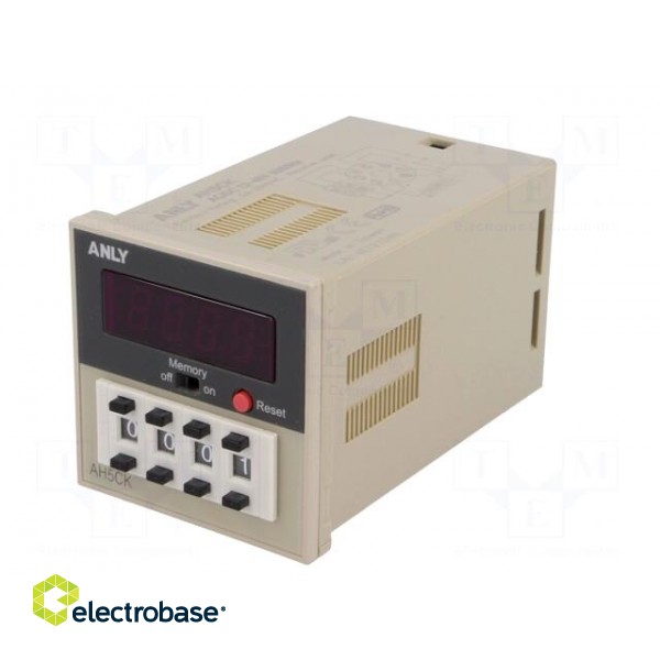 Counter: electronical | LED,mechanical indicator | pulses | 9999 paveikslėlis 2