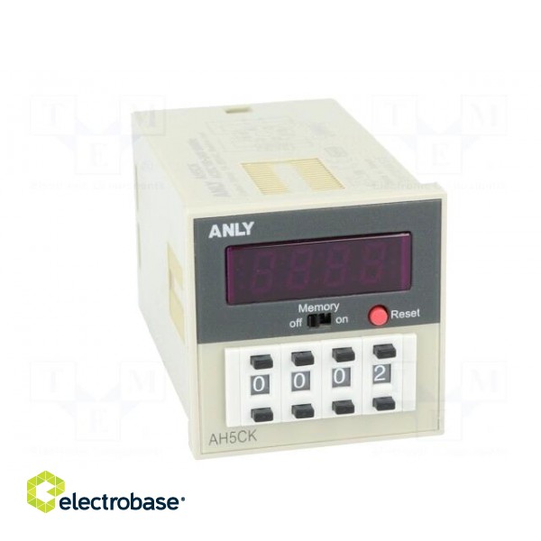 Counter: electronical | LED,mechanical indicator | pulses | 9999 фото 9