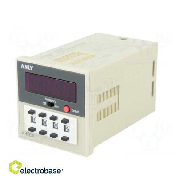 Counter: electronical | LED,mechanical indicator | pulses | 9999 image 2
