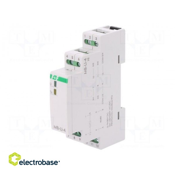 Counter: electronical | pulses | RS485 MODBUS RTU | IP20 | 18x65x90mm image 1