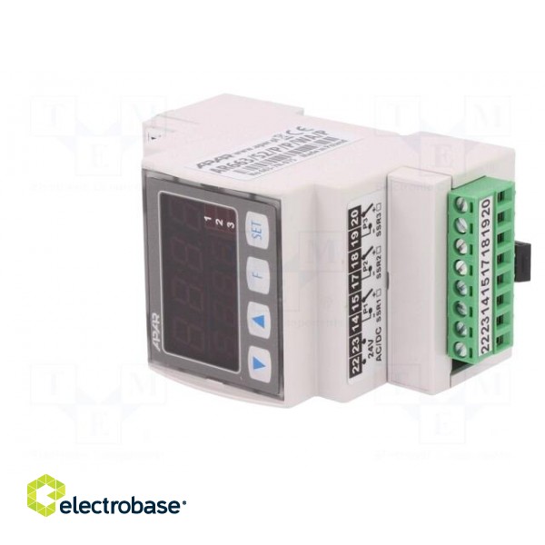 Module: dual channel regulator | relay | OUT 2: relay | DIN | 0÷50°C фото 2