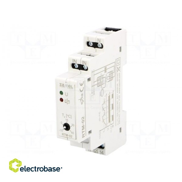 Module: regulator | NTC | temperature | Out: SPDT,relay | DIN | -10÷40°C фото 1