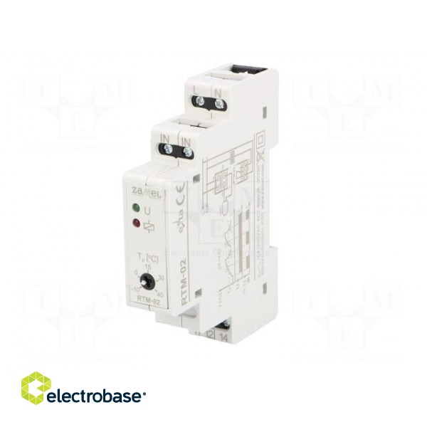 Module: regulator | NTC | temperature | Out: SPDT,relay | DIN | -10÷40°C фото 2