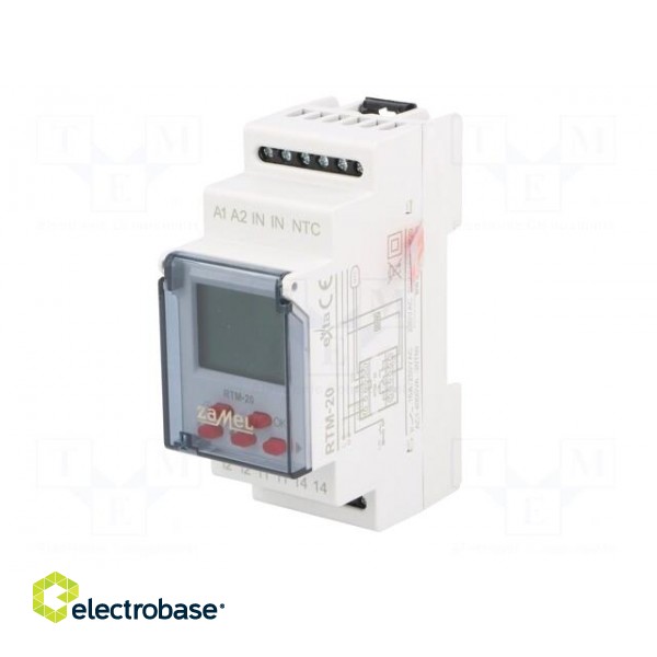 Module: regulator | NTC | temperature | Out: SPDT,relay | DIN | 5÷60°C фото 2