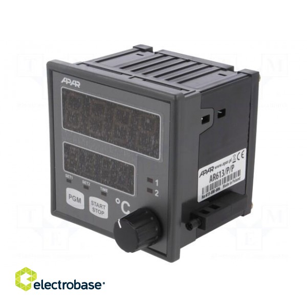 Module: regulator | temperature | relay | OUT 2: relay | panel | 0÷50°C фото 1
