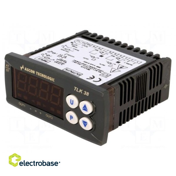 Module: regulator | temperature | SPDT | OUT 2: SPDT | on panel | 0÷50°C image 1