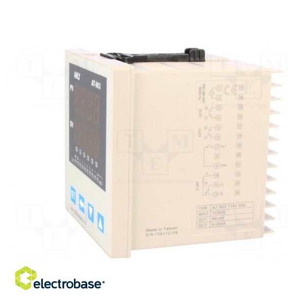 Module: regulator | temperature | SPST-NO | OUT 2: 4÷20mA | panel | IP20 фото 3