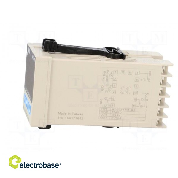 Module: regulator | temperature | SPST-NO | OUT 2: 4÷20mA | panel | IP20 фото 3