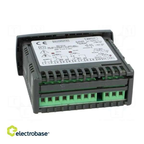 Module: regulator | temperature | SSR | OUT 2: SSR | on panel | 0÷50°C фото 5