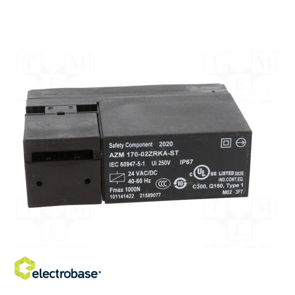 Safety switch: bolting | AZM 170 | NC x2 | IP67 | plastic | black | 24VDC paveikslėlis 9