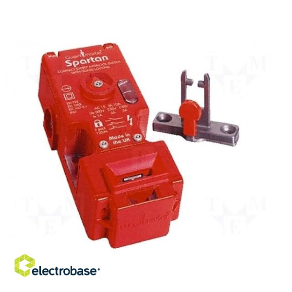 Safety switch: bolting | SPARTAN | NC x2 | IP67 | metal | red | 250VAC/2A
