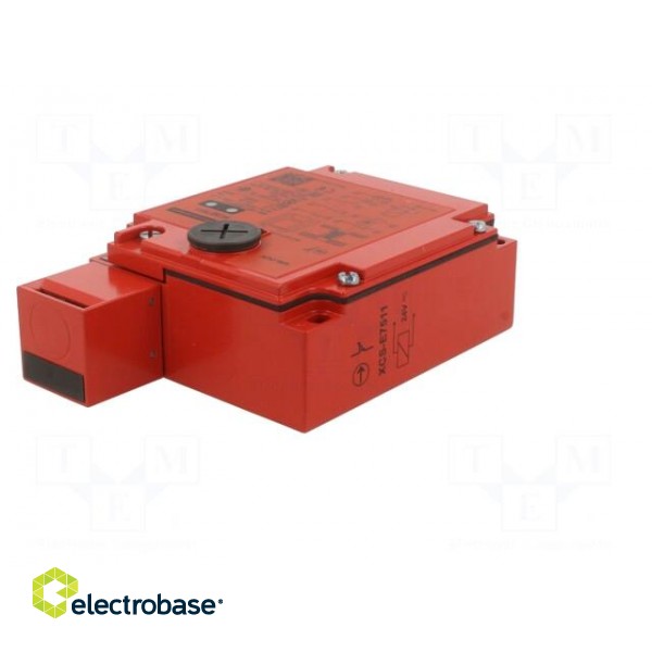Safety switch: bolting | XCSE | NC + NO | IP67 | metal | red | 24VDC | 2kN фото 2