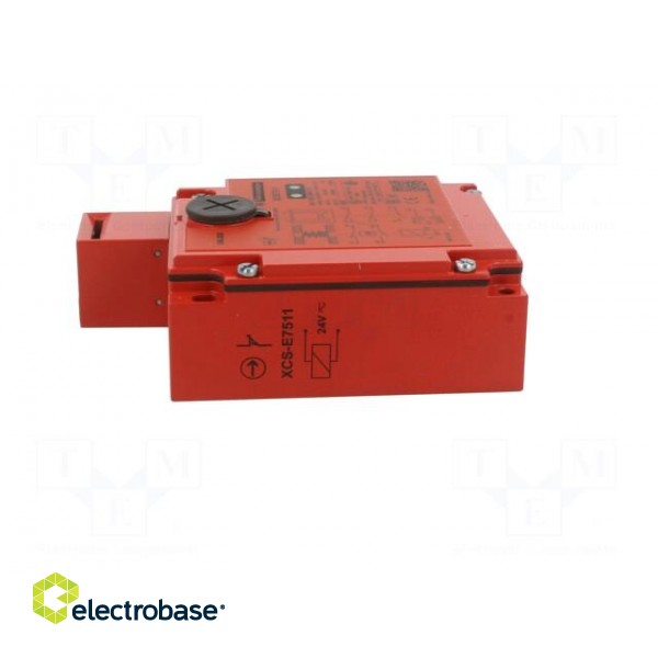 Safety switch: bolting | XCSE | NC + NO | IP67 | metal | red | 24VDC | 2kN фото 3