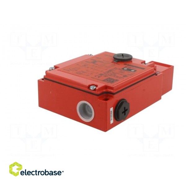 Safety switch: bolting | XCSE | NC + NO | IP67 | metal | red | 24VDC | 2kN image 6