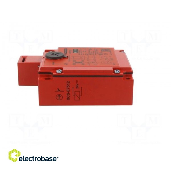 Safety switch: bolting | XCSE | NC + NO | IP67 | metal | red | 24VDC | 2kN image 3