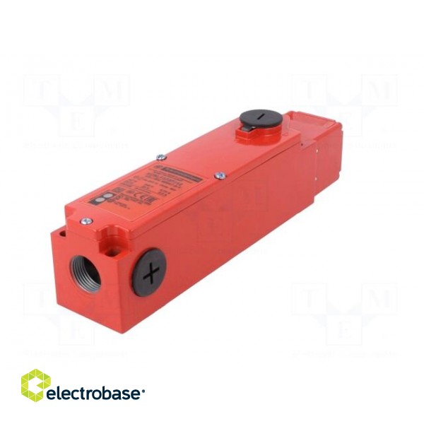 Safety switch: bolting | XCSLF | NC x2 + NO | IP66 | metal | red | 24VDC image 6