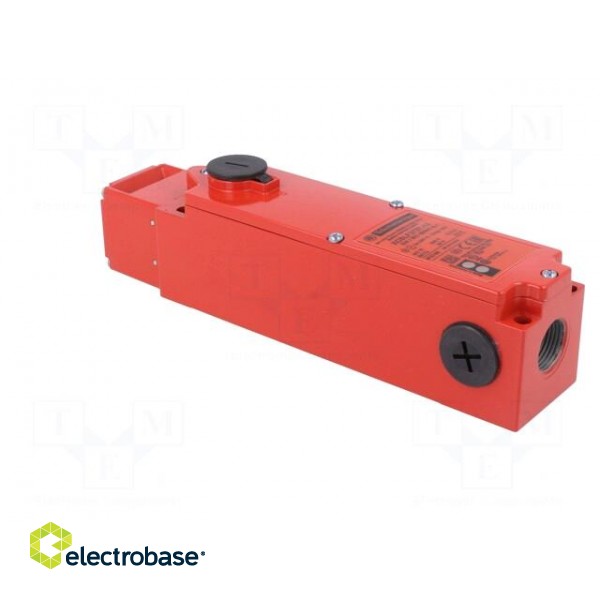 Safety switch: bolting | XCSLF | NC x2 + NO | IP66 | metal | red | 24VDC image 4