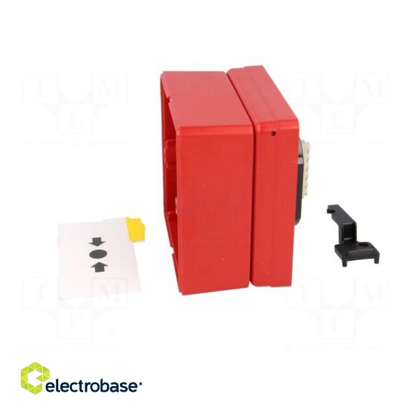Safety switch: fire warning hand switch | CXM | SPDT | IP24 | ABS | red image 5