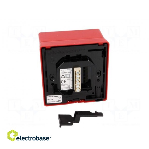 Safety switch: fire warning hand switch | CXM | SPDT | IP24 | ABS | red image 7