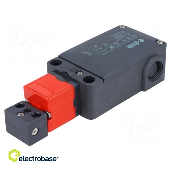Safety switch: bolting | FS | IP66 | plastic | black,red | 24VDC | 24VAC image 1
