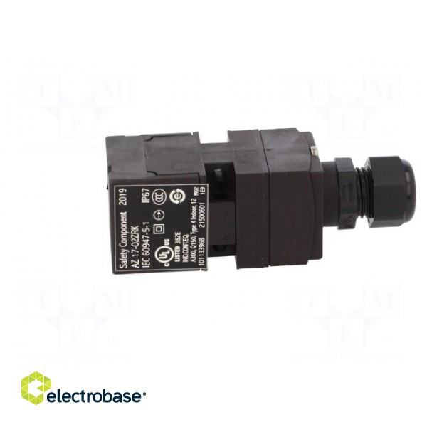 Safety switch: key operated | Series: AZ 17 | Contacts: NC x2 | IP67 фото 3