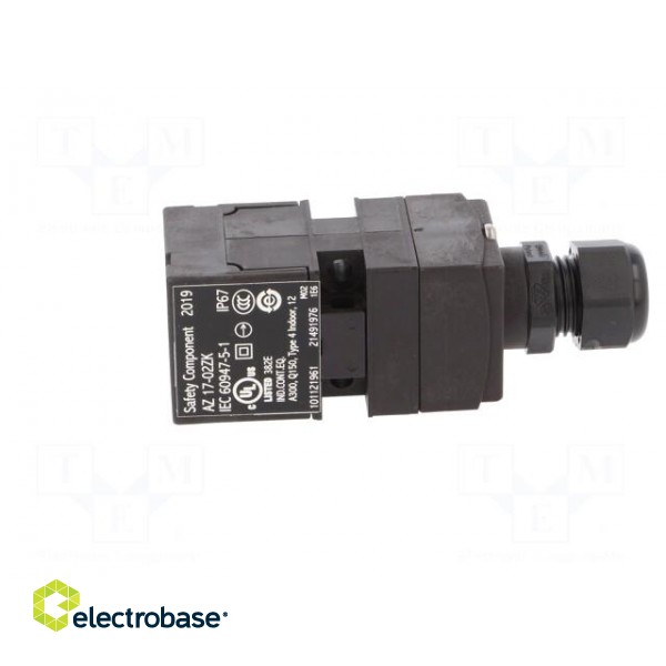 Safety switch: key operated | Series: AZ 17 | Contacts: NC x2 | IP67 image 3