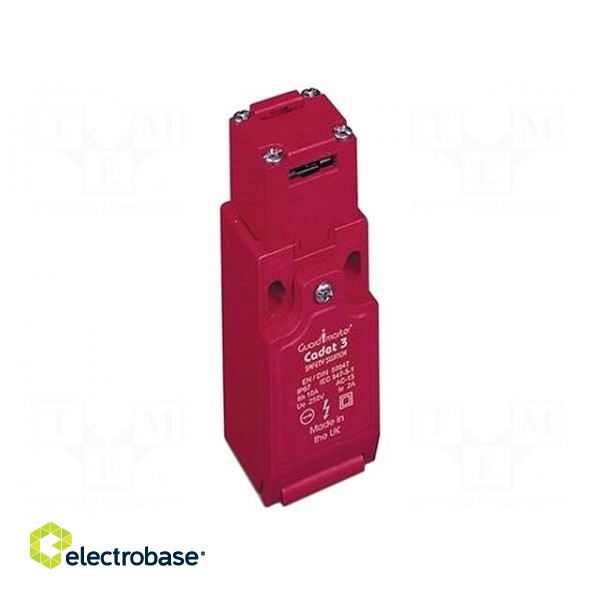 Safety switch: key operated | CADET | NC x3 | IP67 | PBT | red | -20÷80°C